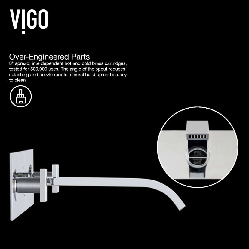Wall mount faucet with tarnish resistant brass hardware