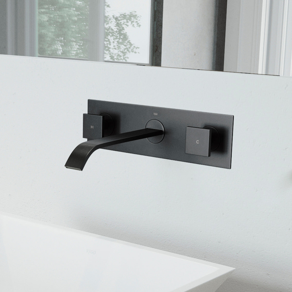 Satro Wall Mount Bathroom Faucet