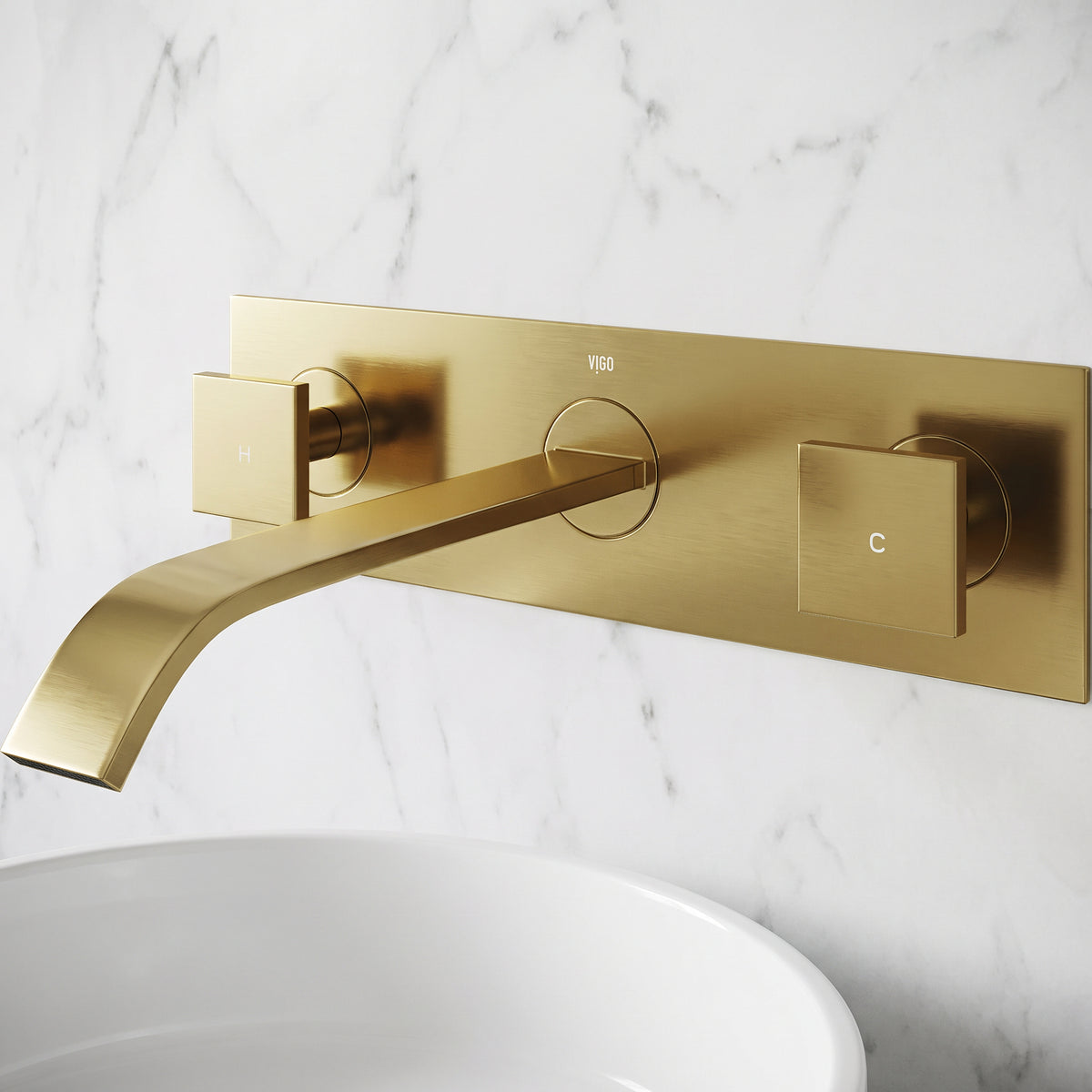 Satro Wall Mount Bathroom Faucet