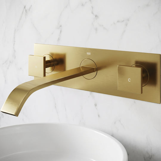 Satro Wall Mount Bathroom Faucet