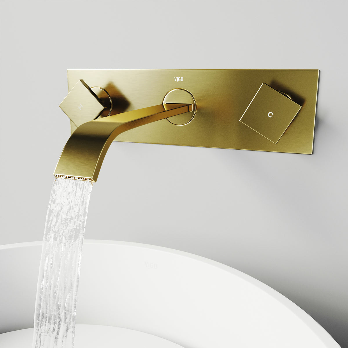 Satro Wall Mount Bathroom Faucet