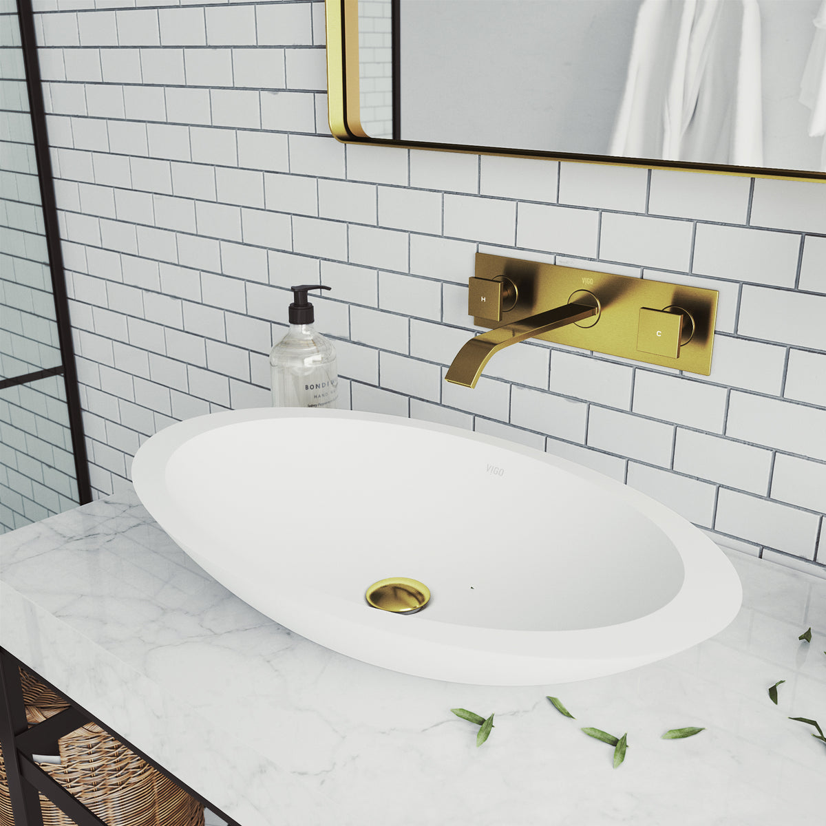 Satro Wall Mount Bathroom Faucet