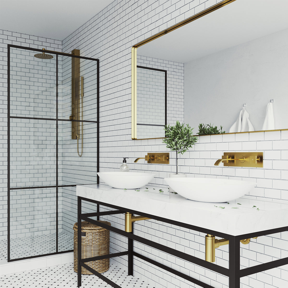 Satro Wall Mount Bathroom Faucet