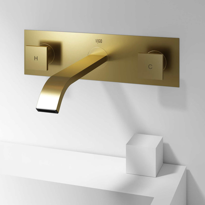 Certified low flow bathroom faucet with modern knob handles