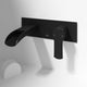 VIGO Paloma Cornelius matte black wall mount bathroom faucet with 7-inch waterfall spout