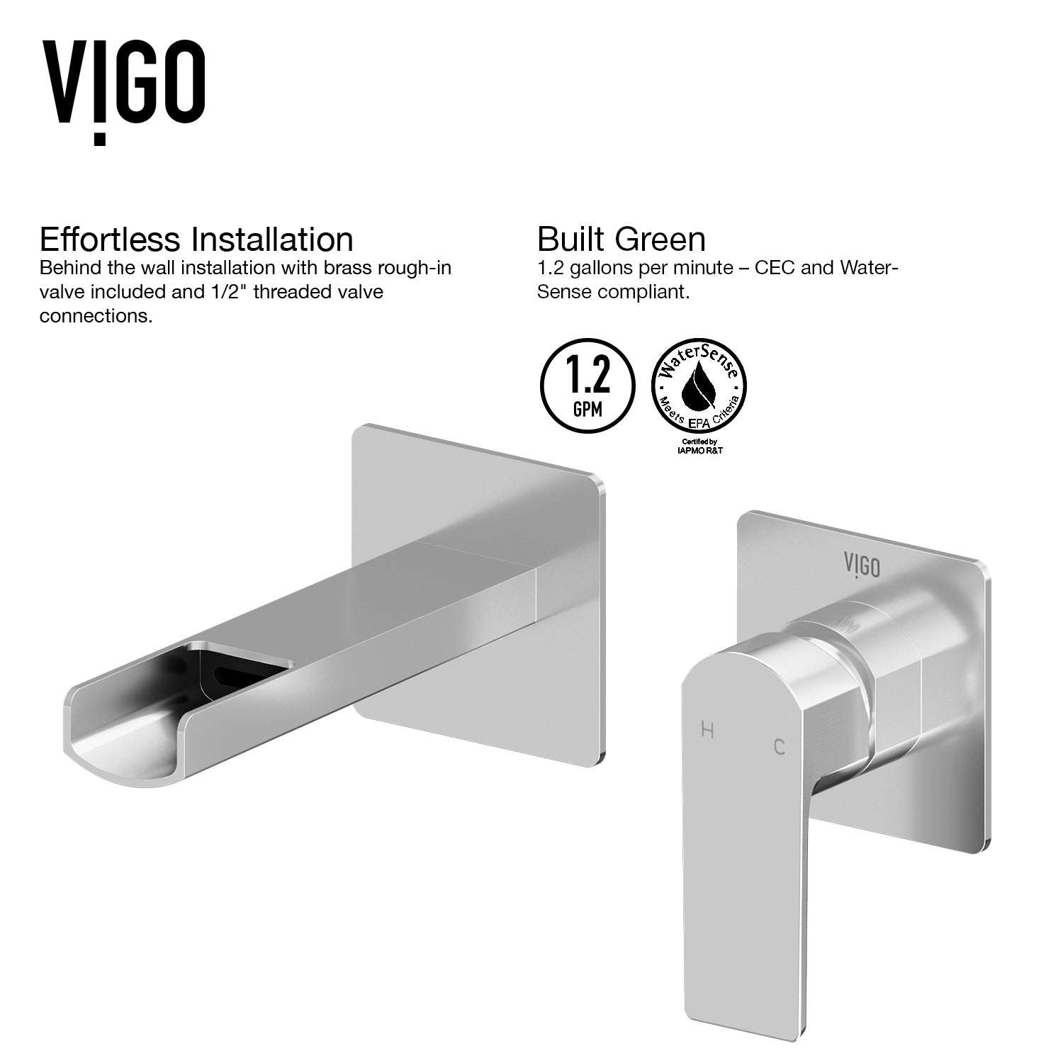 Amada Wall Mount Bathroom Faucet