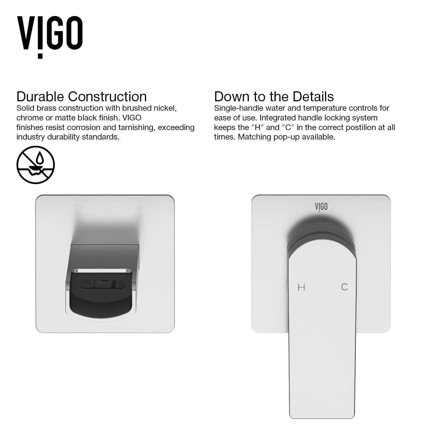 Contemporary wall mount faucet with low flow, waterfall spout, and easy installation