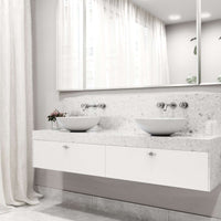 Modern contemporary brass faucet with ceramic disc cartridge and low flow design
