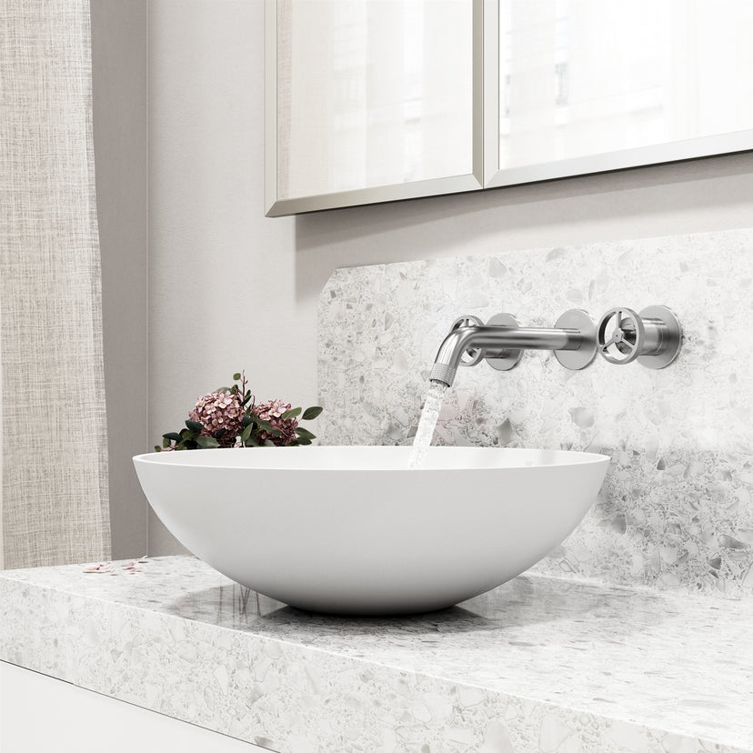 Cass Wall Mount Bathroom Faucet