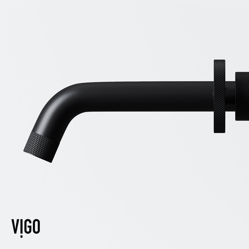 Low flow wall mounted faucet with included rough-in valve and easy installation
