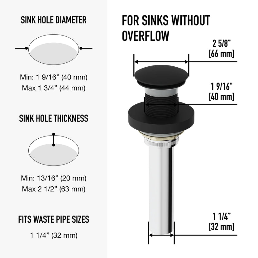 Elan  Bathroom Sink Pop Up Drain Stopper