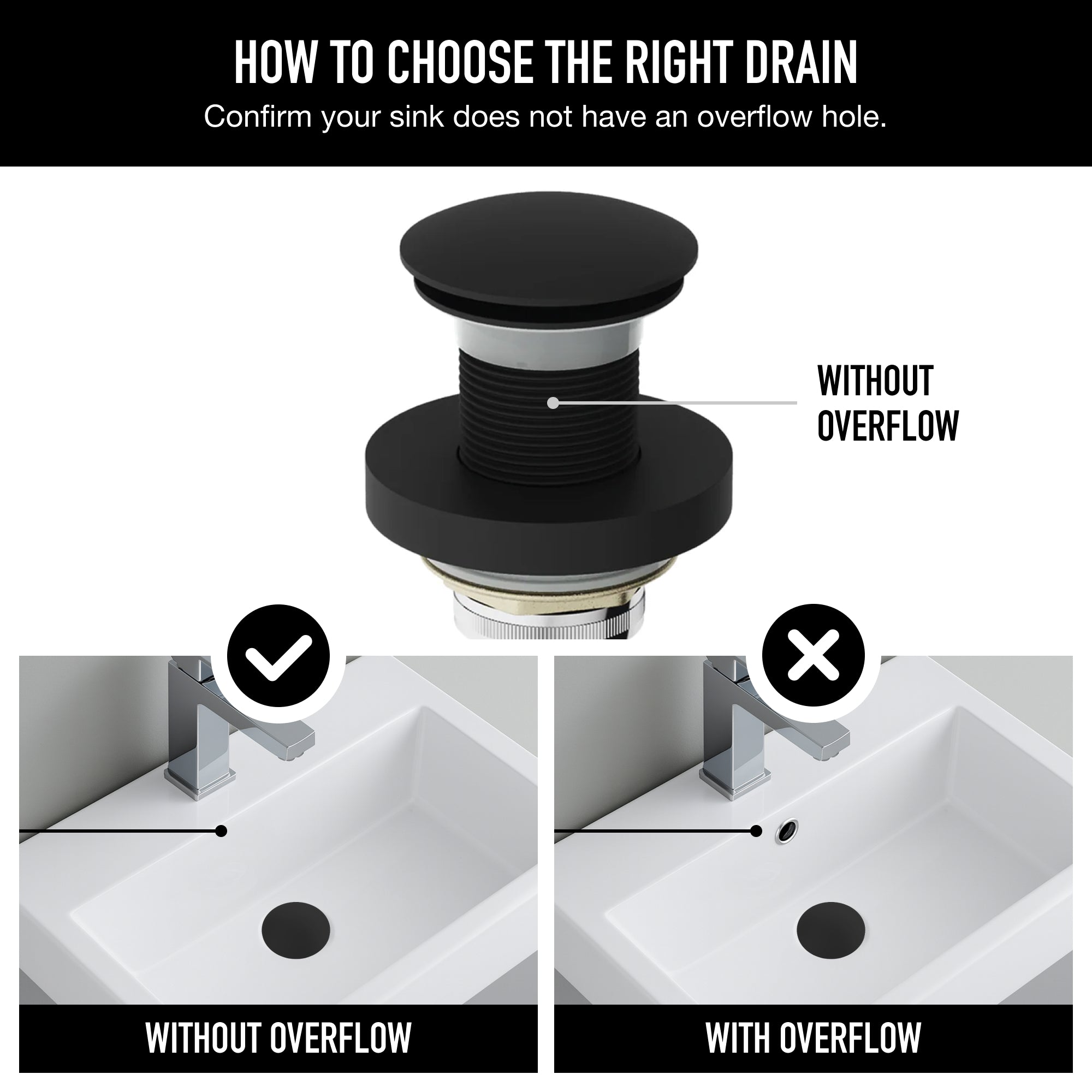 Pop-Up – Pop-Up Drain with Mounting Ring – VIGO
