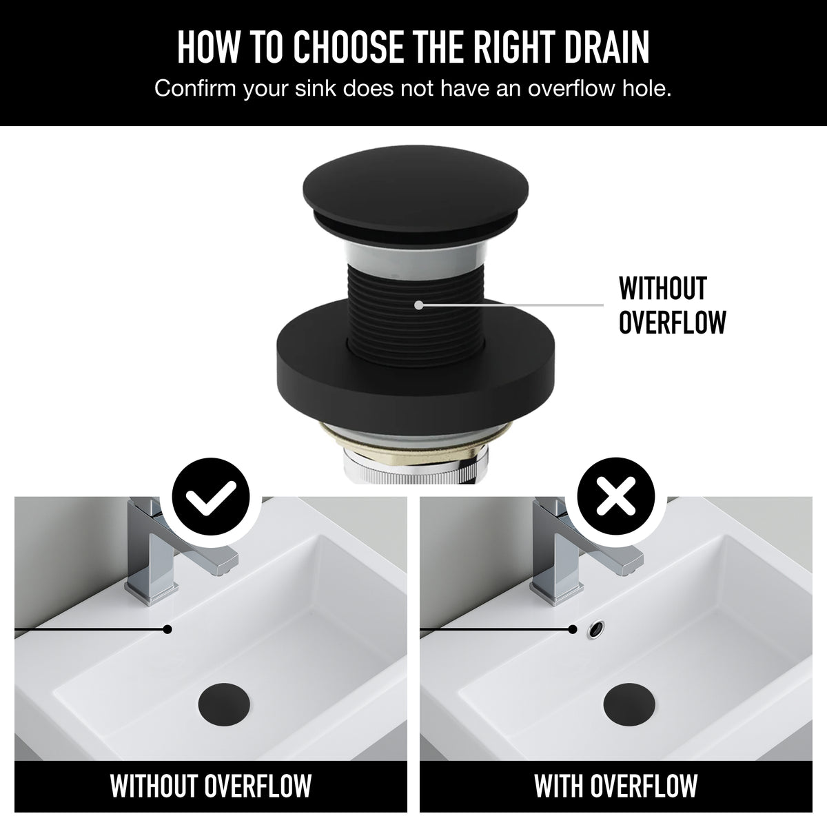 Elan  Bathroom Sink Pop Up Drain Stopper