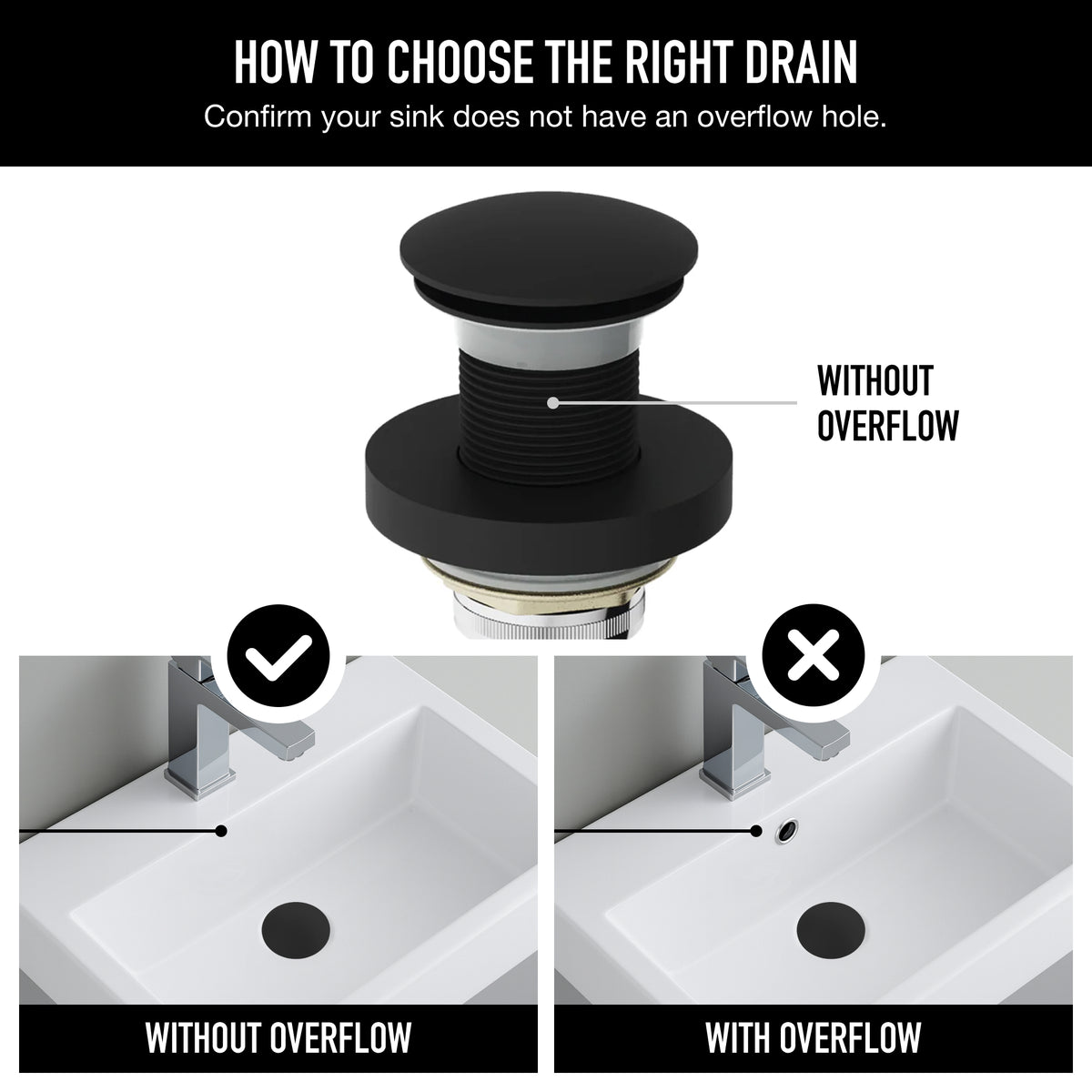 Elan  Bathroom Sink Pop Up Drain Stopper