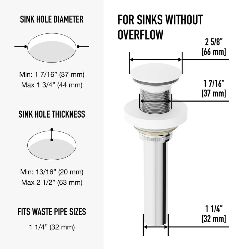Elan  Bathroom Sink Pop Up Drain Stopper