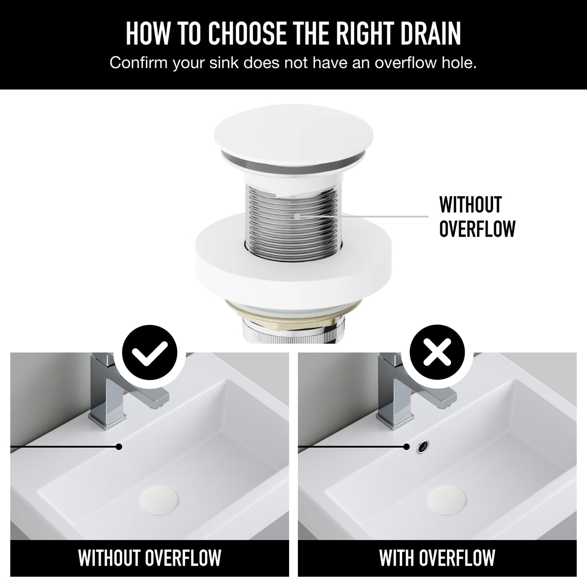 Elan  Bathroom Sink Pop Up Drain Stopper
