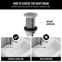 Paloma Bathroom Sink Grid Drain