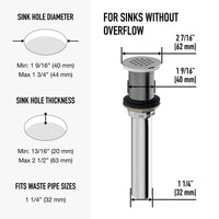 Paloma Bathroom Sink Grid Drain