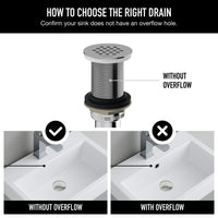 Paloma Bathroom Sink Grid Drain