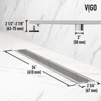 Elan 24 in. Linear Shower Drain