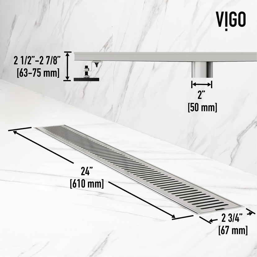Elan 24 in. Linear Shower Drain