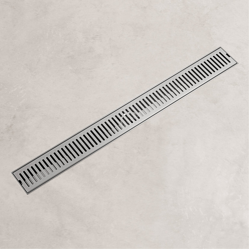 Rectangle chrome shower accessory, brass material, modern contemporary style, fade resistant