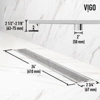 Elan 24 in. Linear Shower Drain