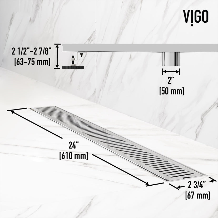 Elan 24 in. Linear Shower Drain