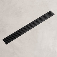 Rectangle matte black shower accessory, brass, modern style, fade and scratch resistant