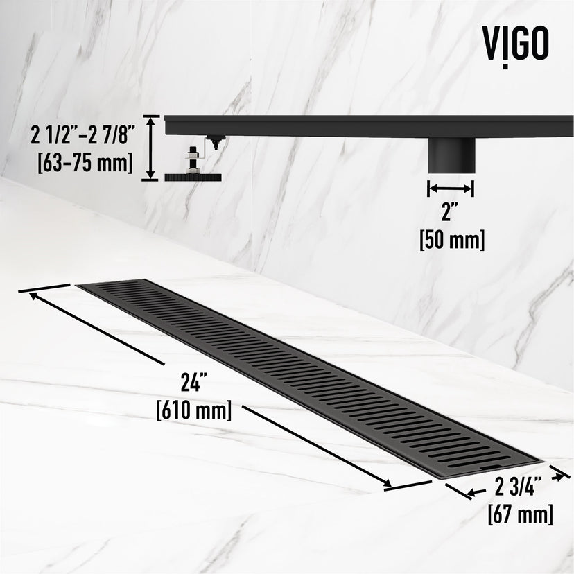 Elan 24 in. Linear Shower Drain