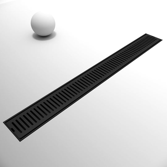 Rectangle brass shower accessory, matte black, handmade, commercial use approved, scratch resistant
