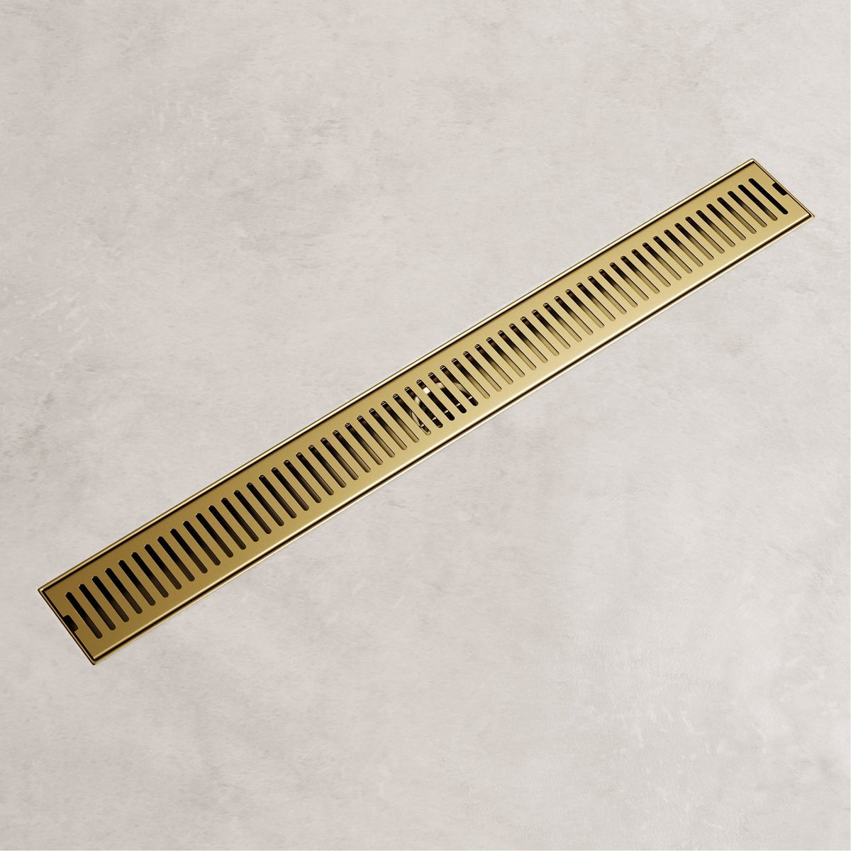 Rectangle matte brushed gold shower accessory, brass, modern style, fade resistant