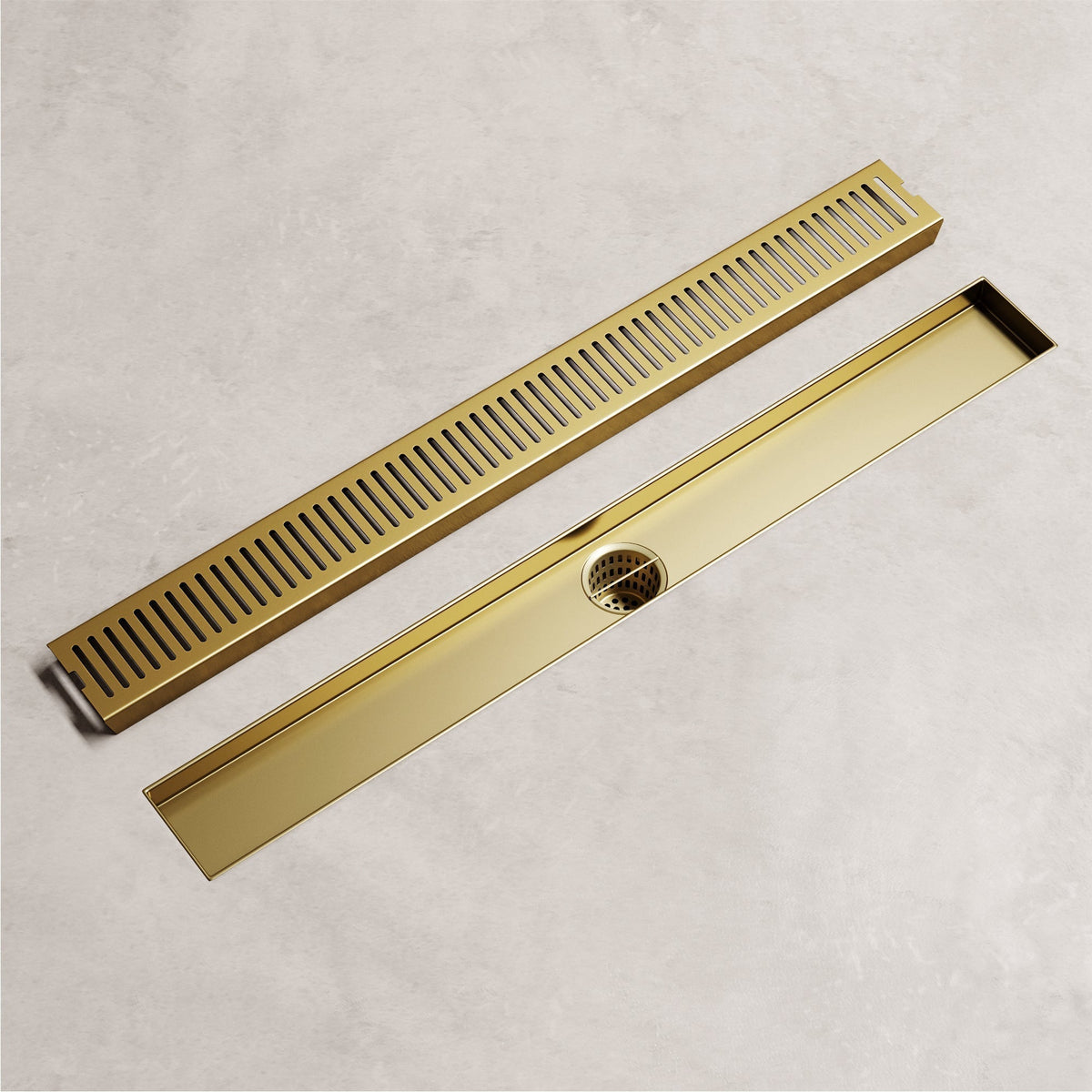 Matte brushed gold brass bathroom accessory, rectangle, handmade, rust resistant, commercial use