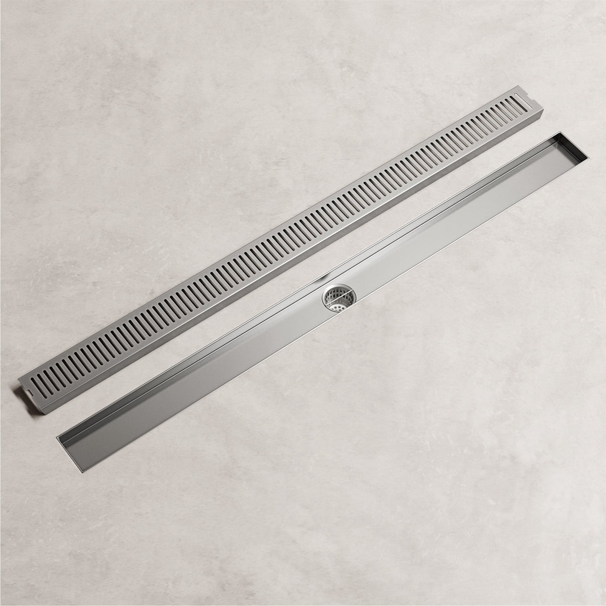 Modern rectangular brass shower accessory in brushed nickel finish