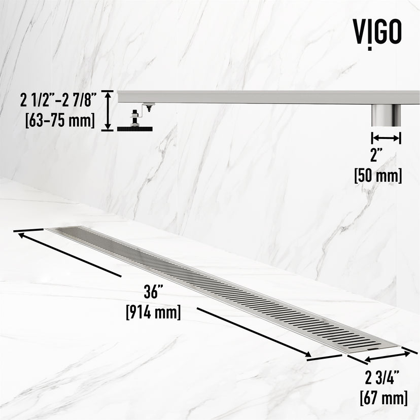 Elan 36 in. Linear Shower Drain