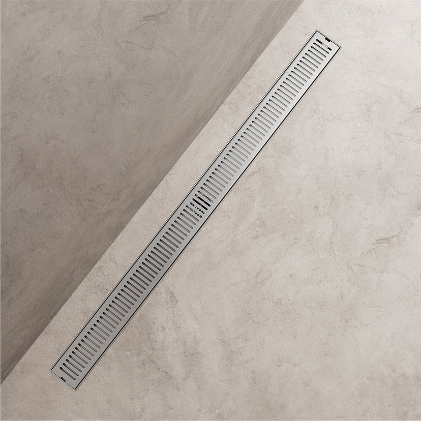 Commercial grade rectangle shower accessory in brushed nickel finish