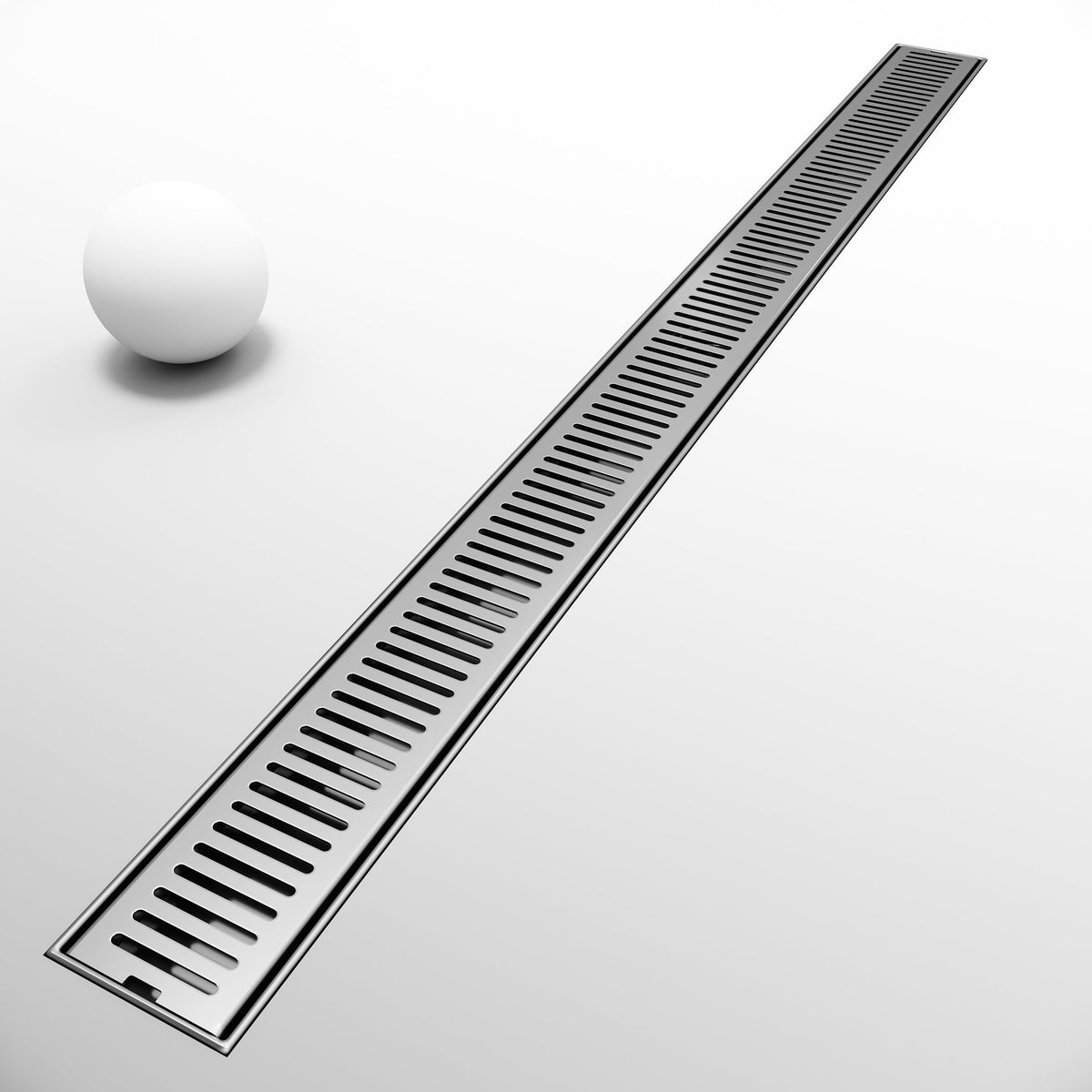 Brass shower accessory in brushed nickel with modern contemporary style