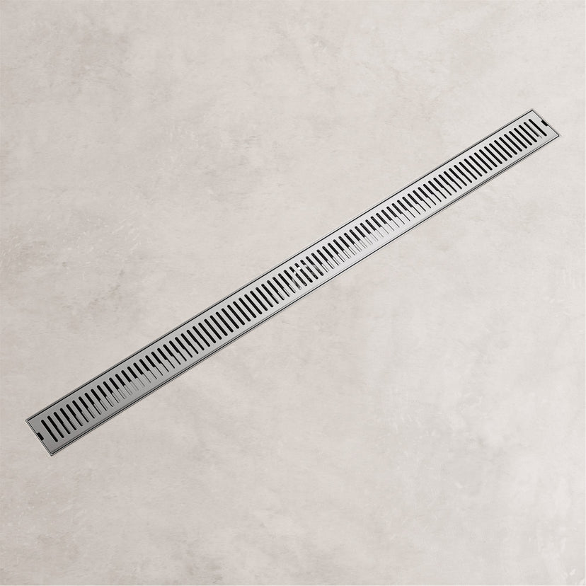 Chrome brass shower accessory with rectangle shape and modern design