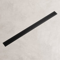 Matte black brass shower accessory with rectangle shape and modern design