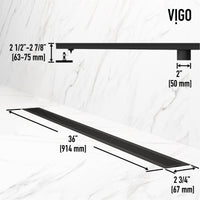 Fade resistant brass shower accessory with matte black finish and rectangle shape
