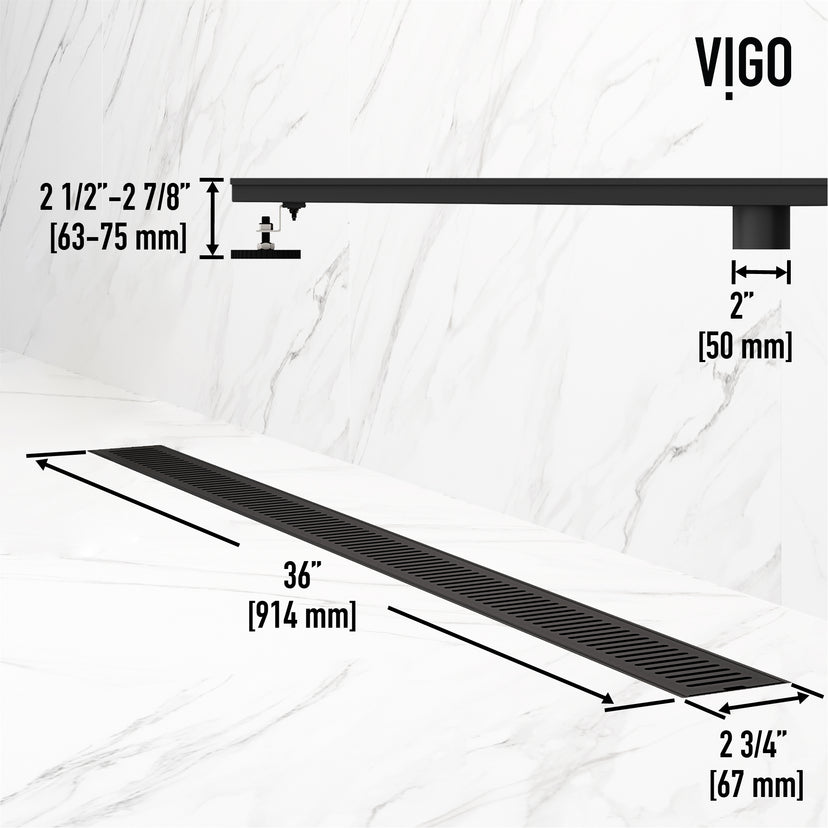 Elan 36 in. Linear Shower Drain