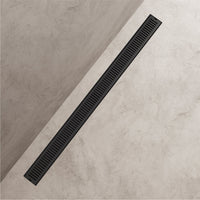 Commercial grade rectangle shower accessory in matte black finish