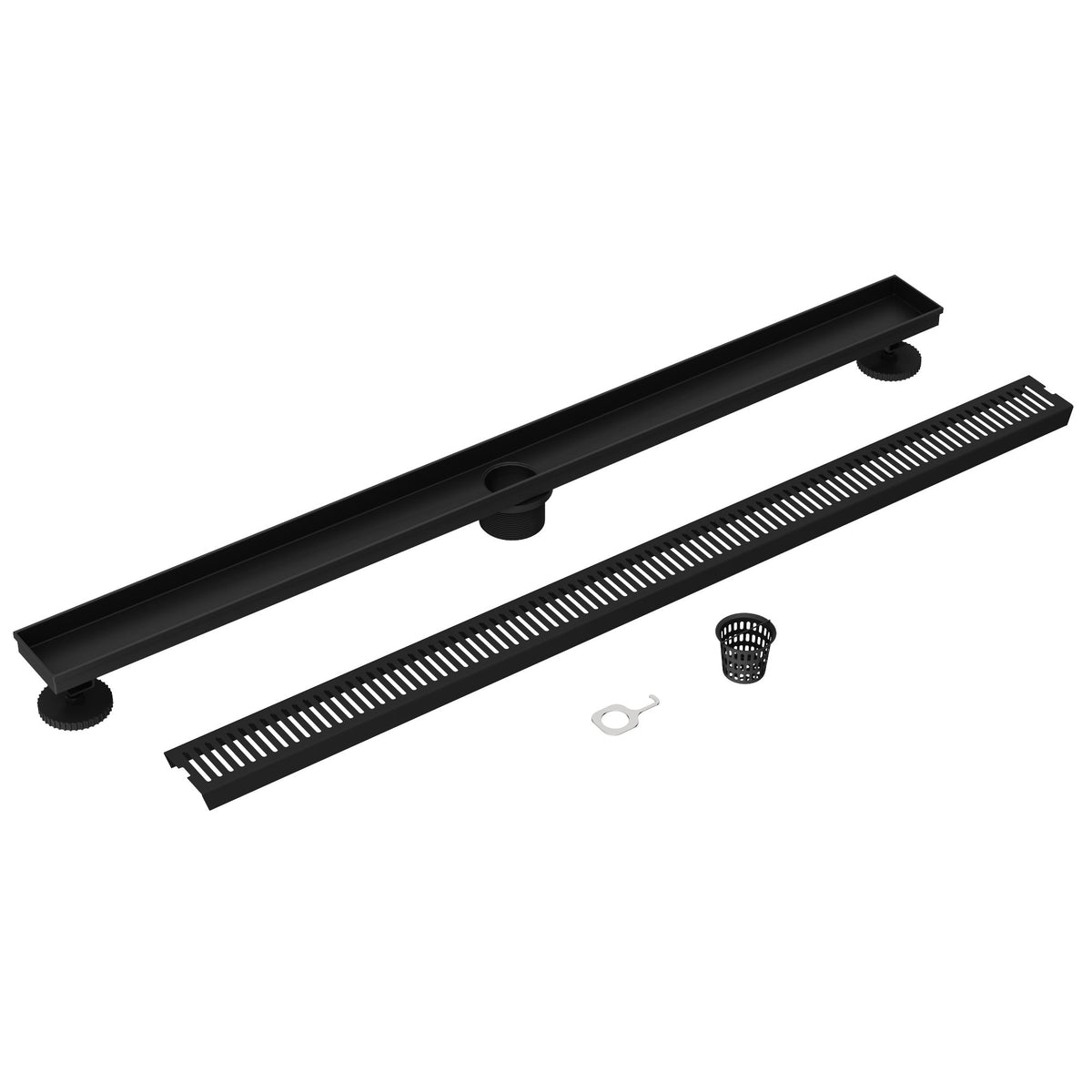 Rust resistant brass shower accessory with matte black finish