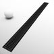 Brass shower accessory in matte black with modern contemporary style