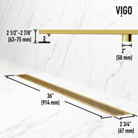 Elan 36 in. Linear Shower Drain