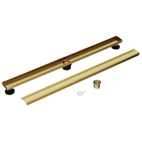Rust resistant brass shower accessory with matte brushed gold finish