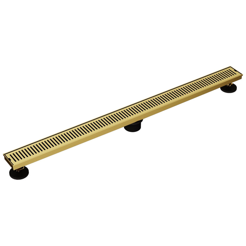 Matte brushed gold finish brass shower accessory for contemporary bathrooms