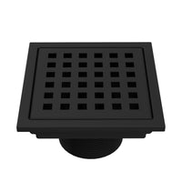 Matte black finish brass shower accessory, square, commercial use approved, contemporary