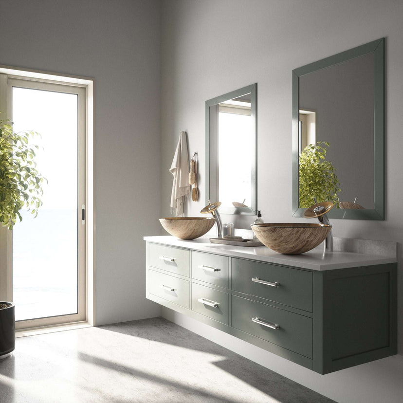 Giovanni Round Glass Vessel Sink