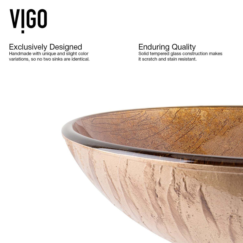 Giovanni Round Glass Vessel Sink